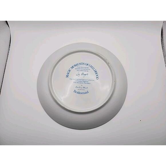 Bridesmaid Liz Moyes Magic Moments Of Childhood Danbury Mint Porcelain Vintage - Picture 2 of 8